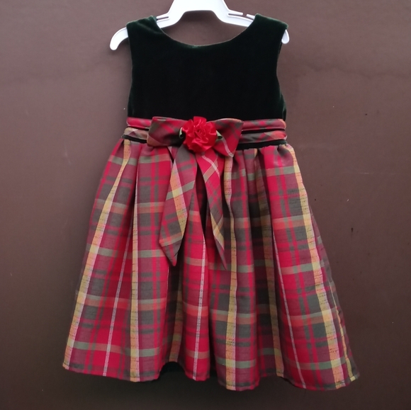Youngland Velvet Plated Dress Sz 3T - Picture 1 of 5